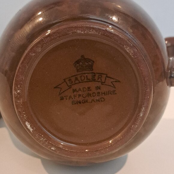 Vintage Sadler Staffordshire, England Brown Betty Glazed Single Serve Teapot - Picture 9 of 15